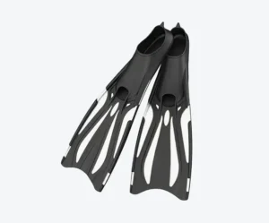 F03 White Long Diving Fins