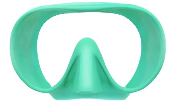 M166 Green Frameless diving mask