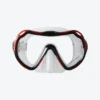 M165 Large View Scuba Mask Red