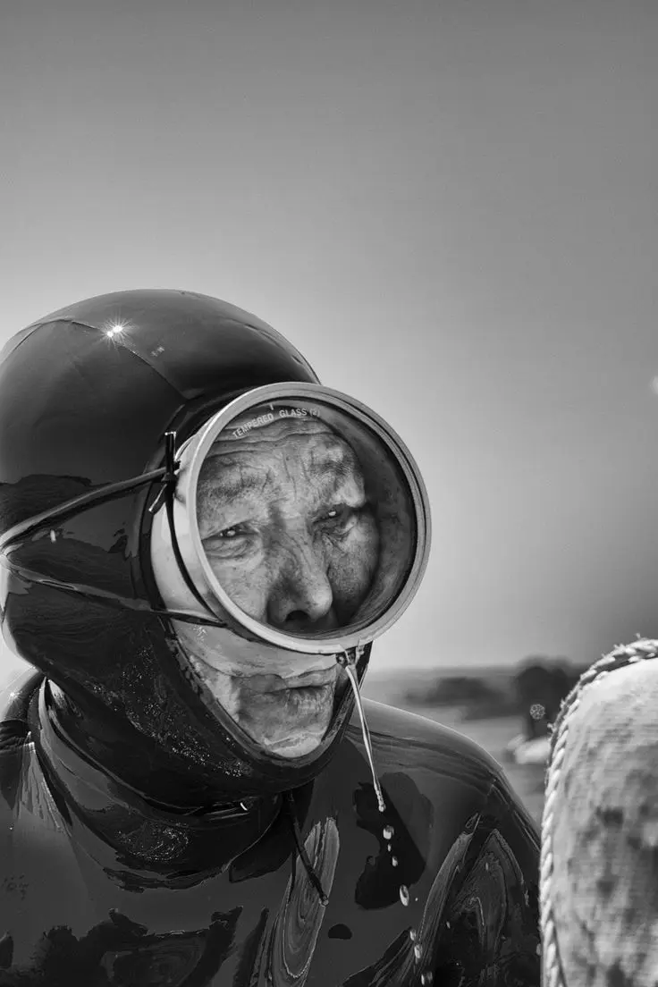 Japan Ama Diving wear Oval diving mask