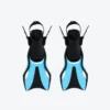 F12 Short Diving Fins Light Blue