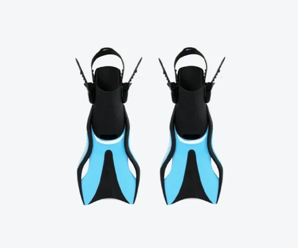F12 Short Diving Fins Light Blue