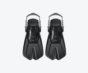 F13 open heel fins Black
