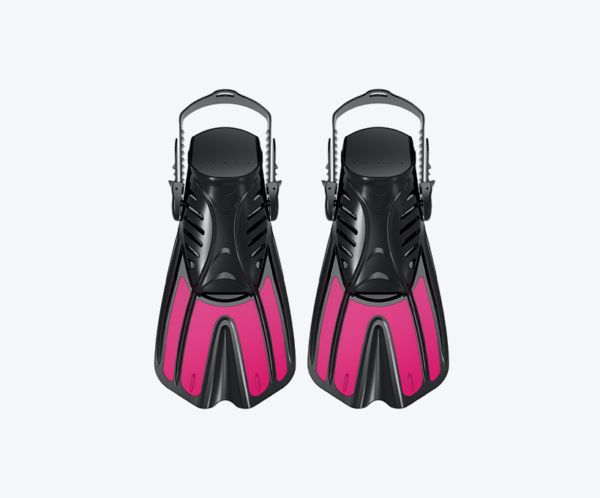 F13 open heel fins Pink