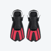 F13 open heel fins Red