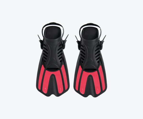 F13 open heel fins Red