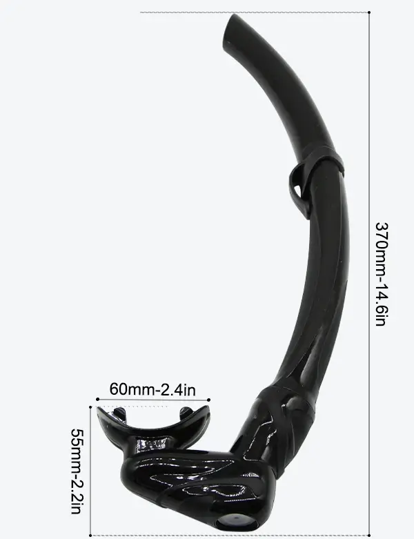SN57 Foldable Snorkel Black Size