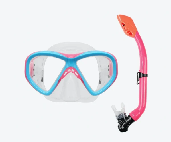 M265+SN16 Kid Snorkel Set Blue Pink