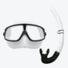 M272+SN52 Freediving Snorkel Set Black White