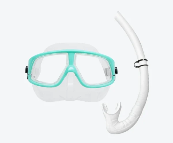 M272+SN52 Freediving Snorkel Set Green