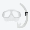 M272+SN52 Freediving Snorkel Set Transparent