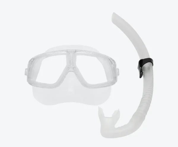 M272+SN52 Freediving Snorkel Set Transparent