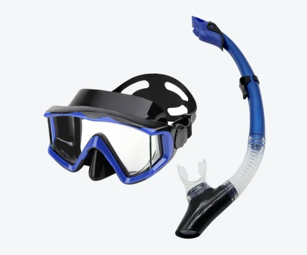 M308 panoramic Diving Mask Snorkel Set Blue