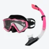 M308 panoramic Diving Mask Snorkel Set Pink