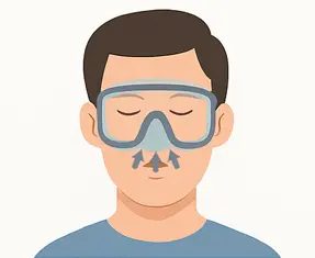 How to check if scuba mask fits you 2