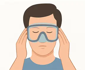 How to check if scuba mask fits you